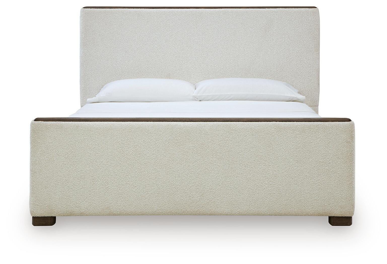 Radkin Burnished Brown King Upholstered Panel Bed view 5