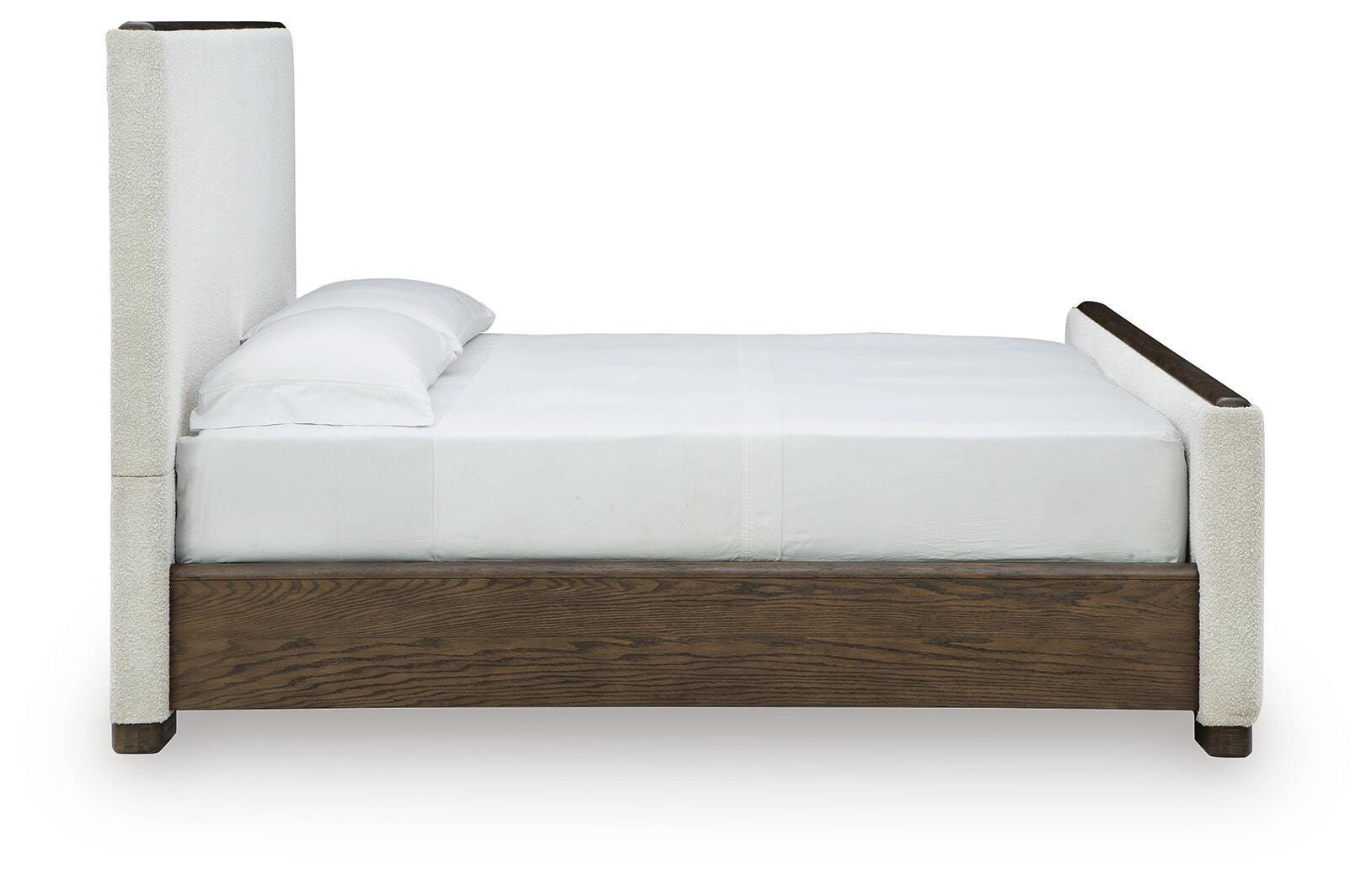 Radkin Burnished Brown King Upholstered Panel Bed view 6