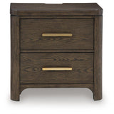 Radkin Burnished Brown Nightstand view 5