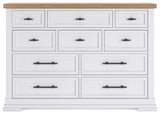 Ashbryn White/natural Dresser - Ella Furniture