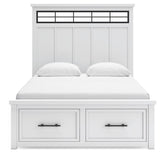 Ashbryn White/Natural Panel Storage Bedroom Set view 3