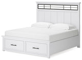 Ashbryn King Storage Bed, alternate side angle