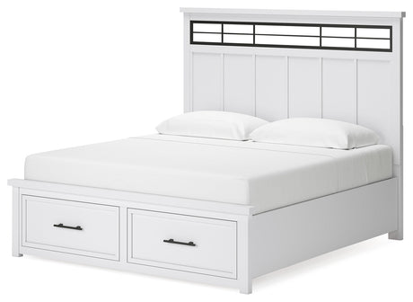 Ashbryn King Storage Bed, alternate side angle