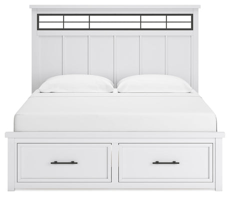 Ashbryn King Storage Bed, head-on view