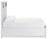Ashbryn King Storage Bed, angled side view