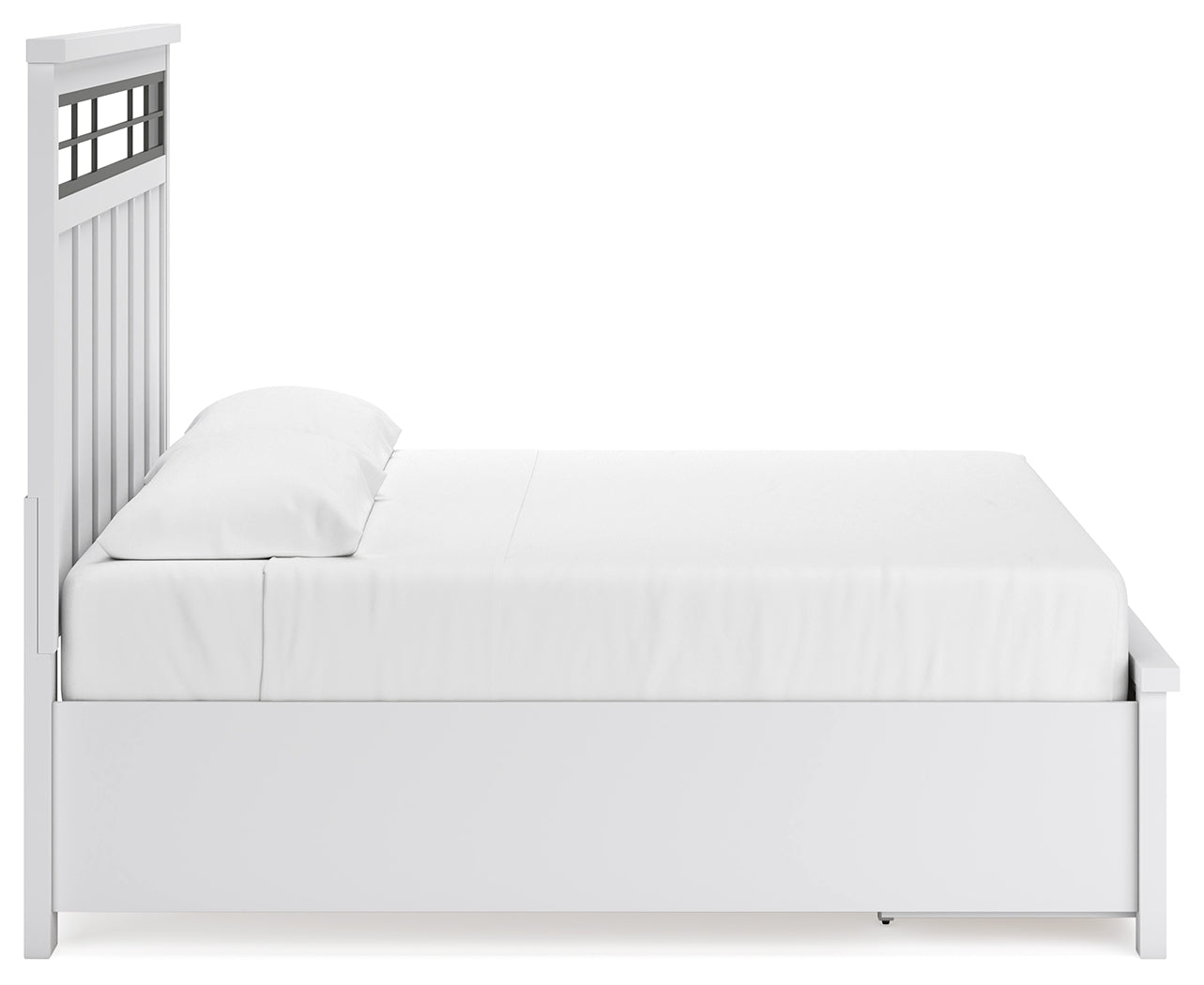 Ashbryn King Storage Bed, angled side view