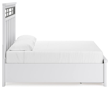 Ashbryn King Storage Bed, angled side view