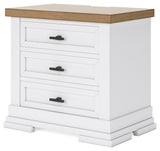 Ashbryn Nightstand angled alternative side view