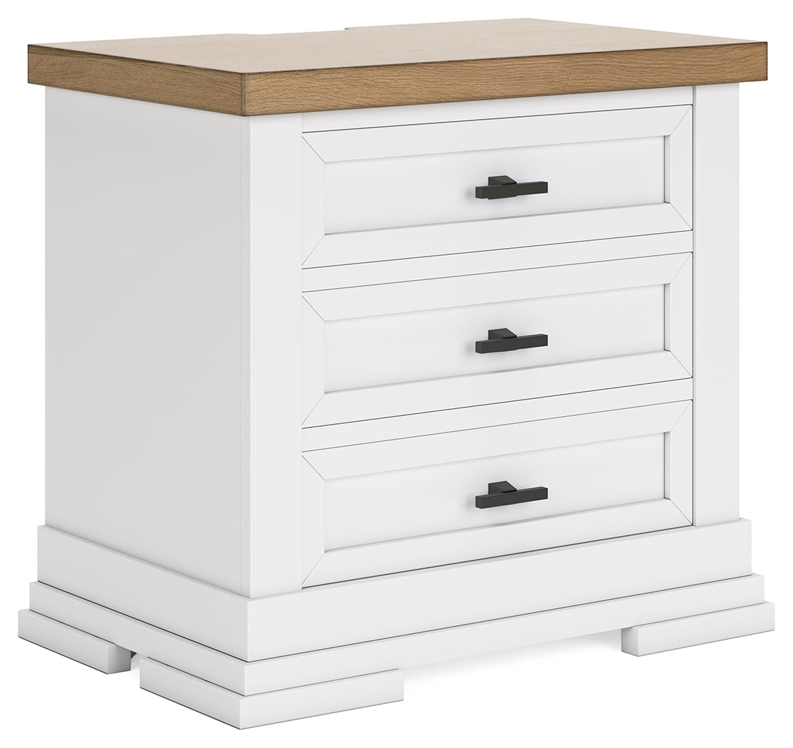Ashbryn Nightstand angled side view