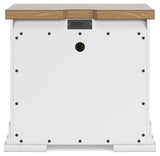 Ashbryn Nightstand back view