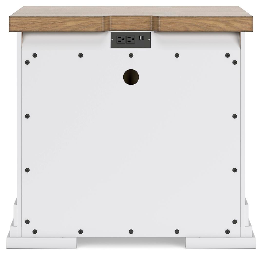 Ashbryn White/Natural Panel Storage Bedroom Set view 21
