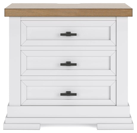 Ashbryn Nightstand head-on front view