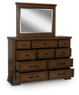 Taffenbrook dresser angled view with open drawers