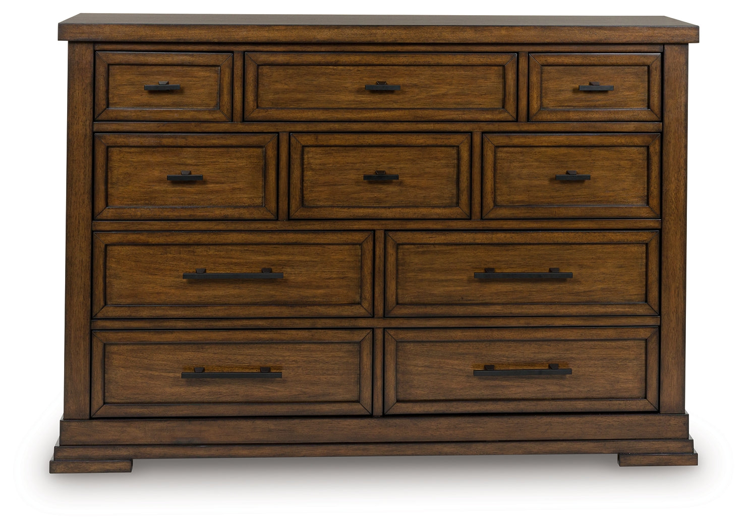 Taffenbrook dresser medium brown front direct view