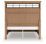 Alternative side angle of medium brown storage bed