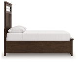 Back view of Taffenbrook queen panel bed