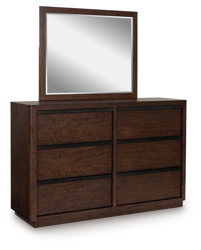 Dilenno dresser side angle with mirror