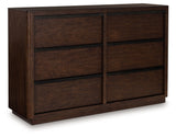 Dilenno dresser side view with drawers closed