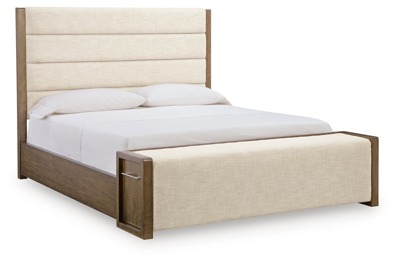 Marxmore Brown King Upholstered Storage Bed from Decor Furniture