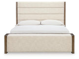 Marxmore Brown King Upholstered Storage Bed view 3