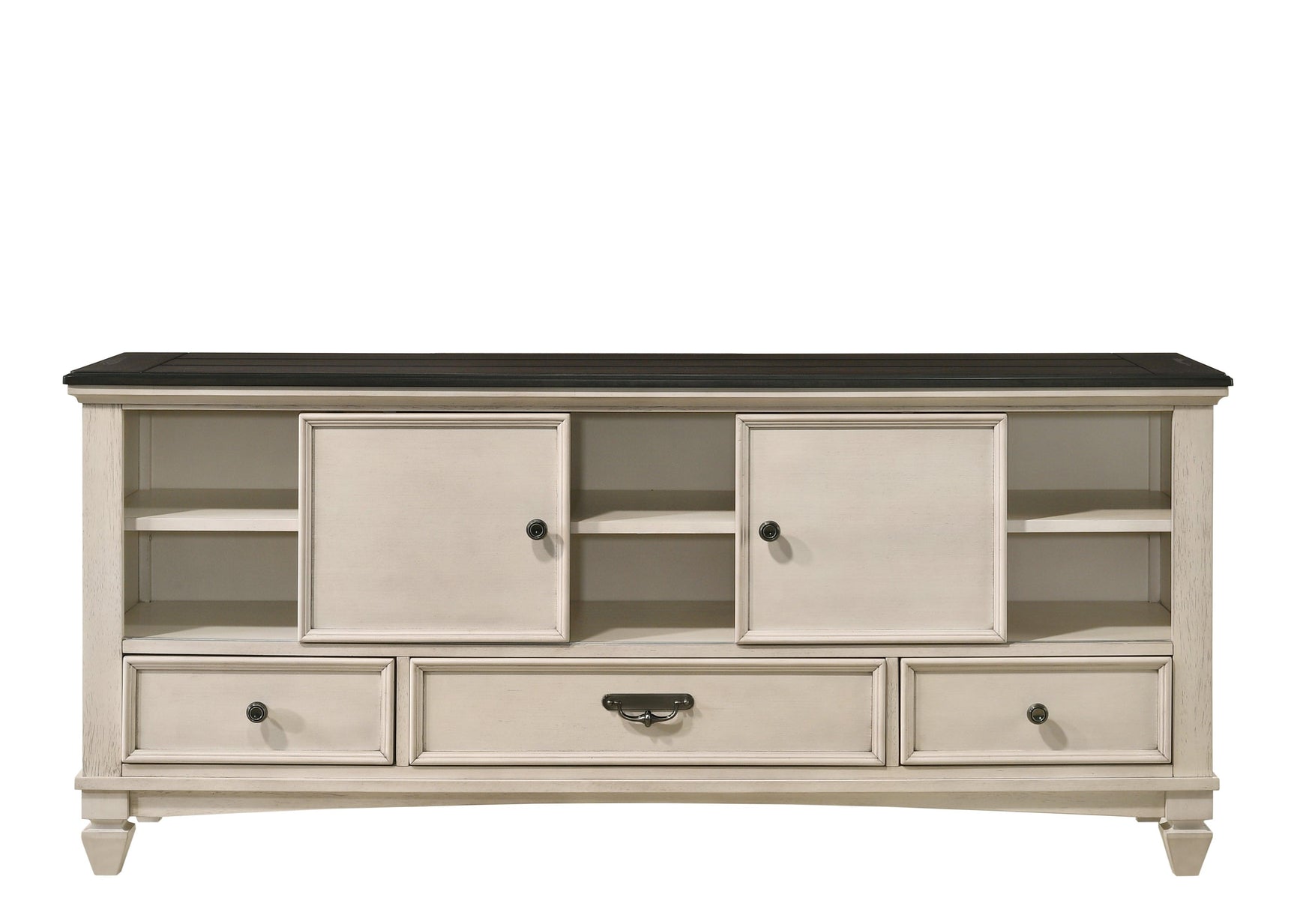 Sawyer Dresser Cream/Brown, Modern Wood, Metal 7 Drawers - Ella Furniture