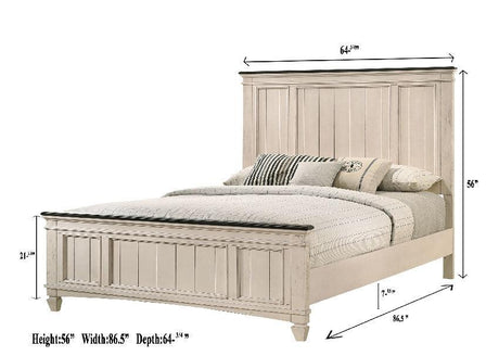 Sawyer Queen Panel Bed shown in bedroom setting
