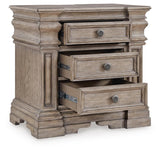 Blairhurst Light Grayish Brown Panel Bedroom Set angled view