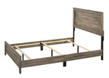 Millie Brown Finish Transitional Modern Wood Grain Twin Panel Bed - Ella Furniture