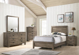 Millie Brown Gray Nightstand