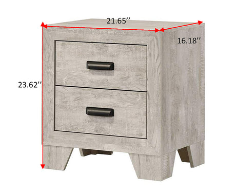 Millie White Night Stand nightstand by Crownmark | Decor Furniture