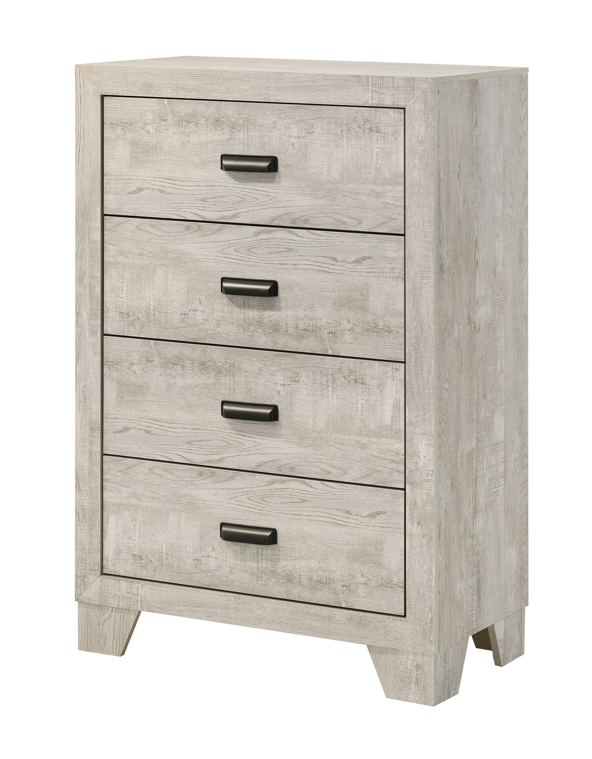 Millie Light Gray Panel Bedroom Set with Bed, Dresser, Mirror, Nightstand & Chest chest by Crownmark | Decor Furniture