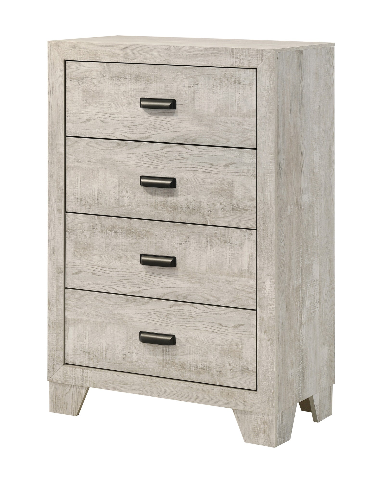 Millie Light Gray Panel Bedroom Set with Bed, Dresser, Mirror, Nightstand & Chest chest by Crownmark | Decor Furniture