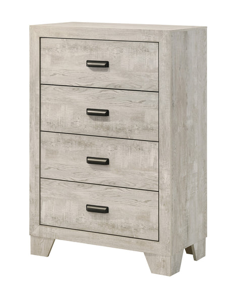 Millie White 4-Drawer Chest chest by Crownmark | Decor Furniture