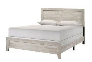 Millie Light Gray Panel King Bed king bed by Crownmark | Decor Furniture