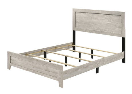 Millie White Panel Queen Bed queen bed by Crownmark | Decor Furniture