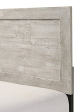 Millie Light Gray Panel Bedroom Set with Bed, Dresser, Mirror, Nightstand & Chest detail view by Crownmark | Decor Furniture