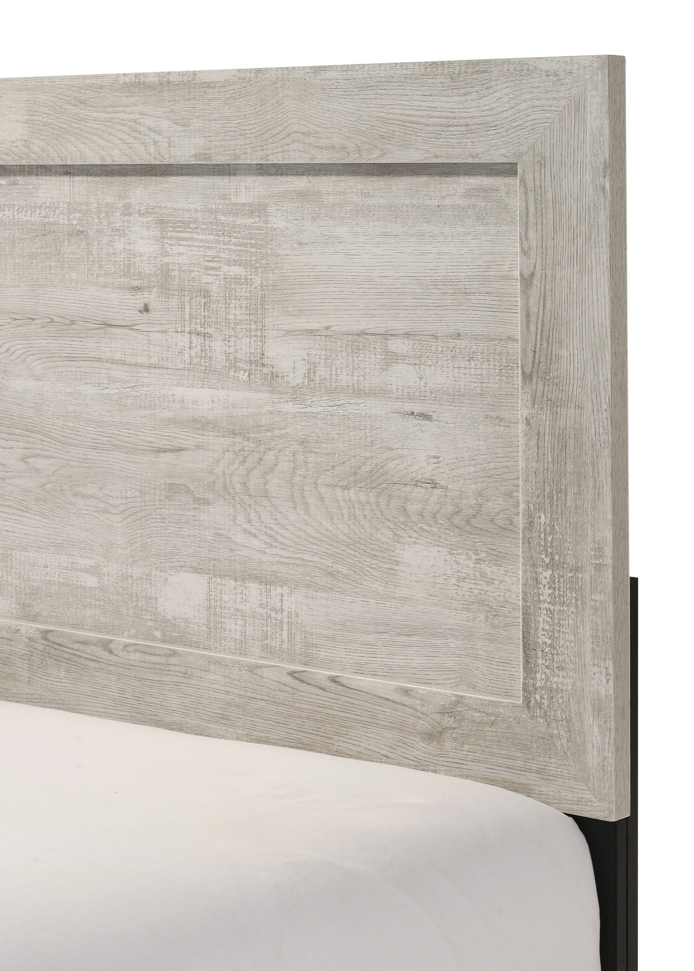 Millie White Panel Twin Bed detail view by Crownmark | Decor Furniture