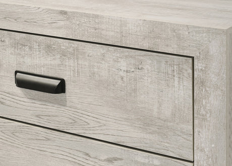 Millie Light Gray Full Panel Bed detail view by Crownmark | Decor Furniture