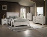 Millie White Panel Twin Bed room view by Crownmark | Decor Furniture