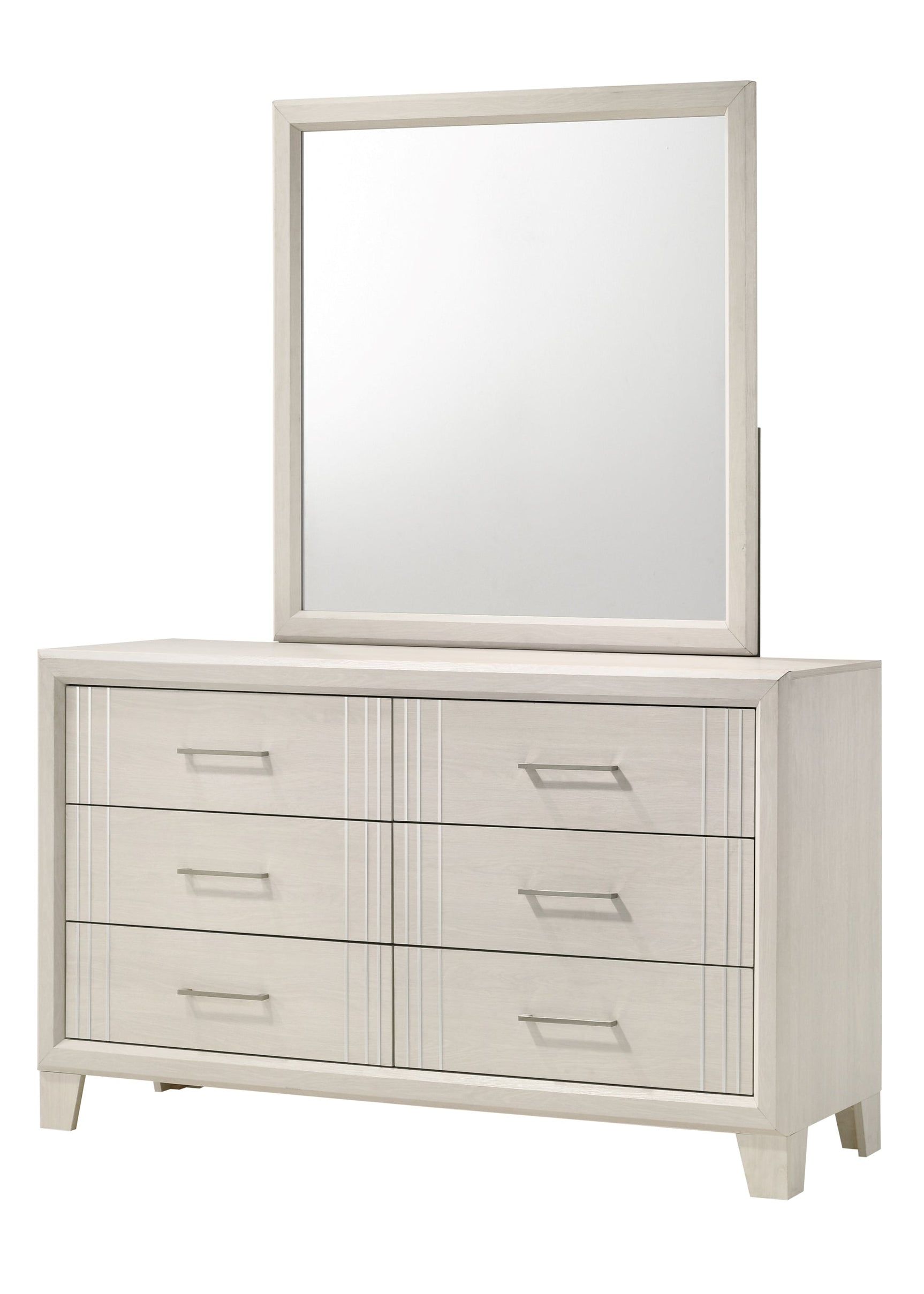 Charlie Cream Bedroom Set dresser main view