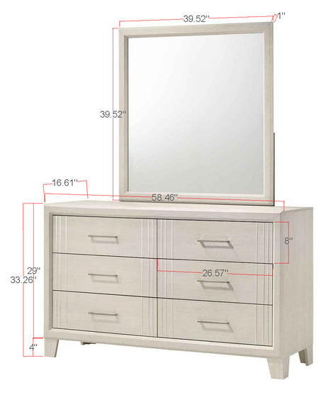 Charlie Cream TV Stand storage compartments open