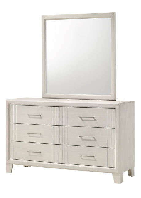 Charlie Cream dresser and mirror set