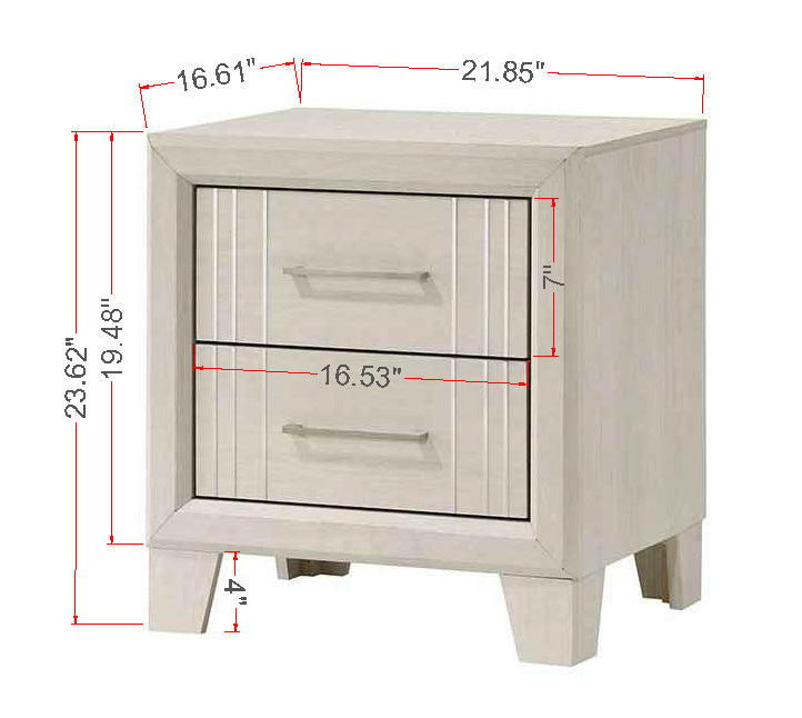 Charlie Cream TV Stand white creamy finish
