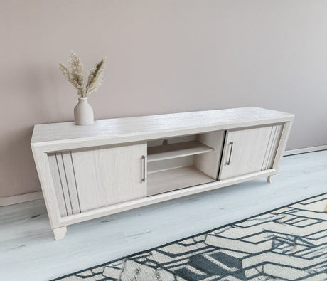 Charlie Cream TV Stand front angle