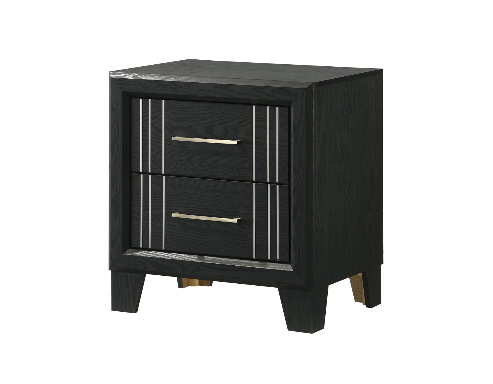 Charlie Charcoal Night Stand in charcoal finish