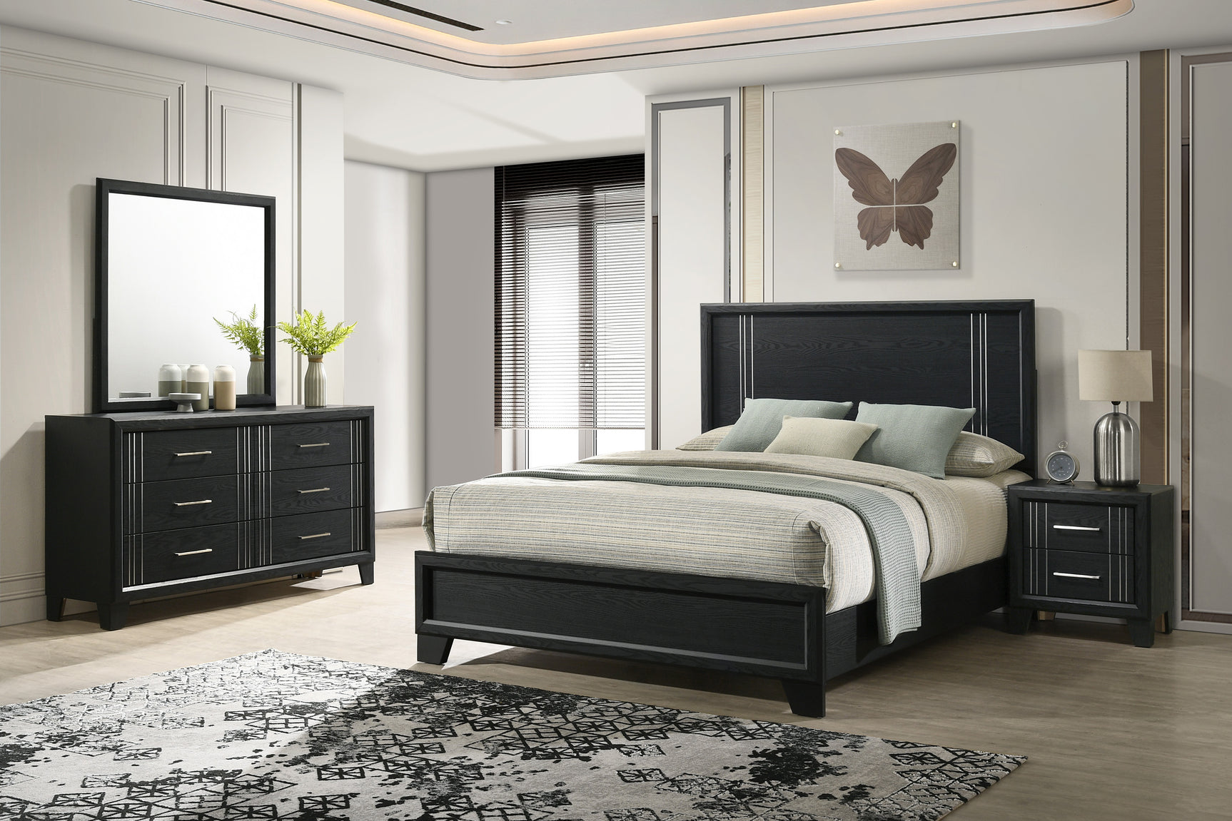 Charlie Charcoal Bedroom Chest in charcoal finish