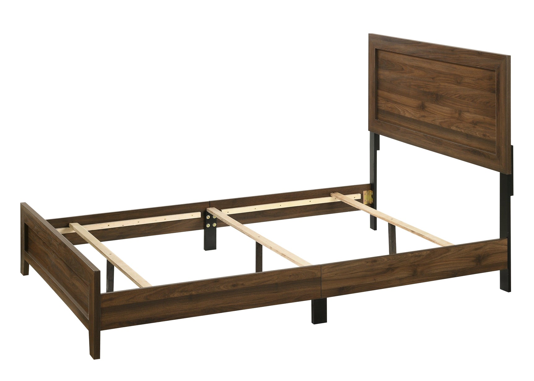 Millie Cherry Brown Twin Panel Bed front view