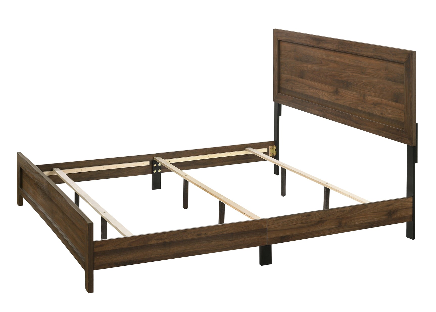 Millie Cherry Brown Full Bed footboard detail