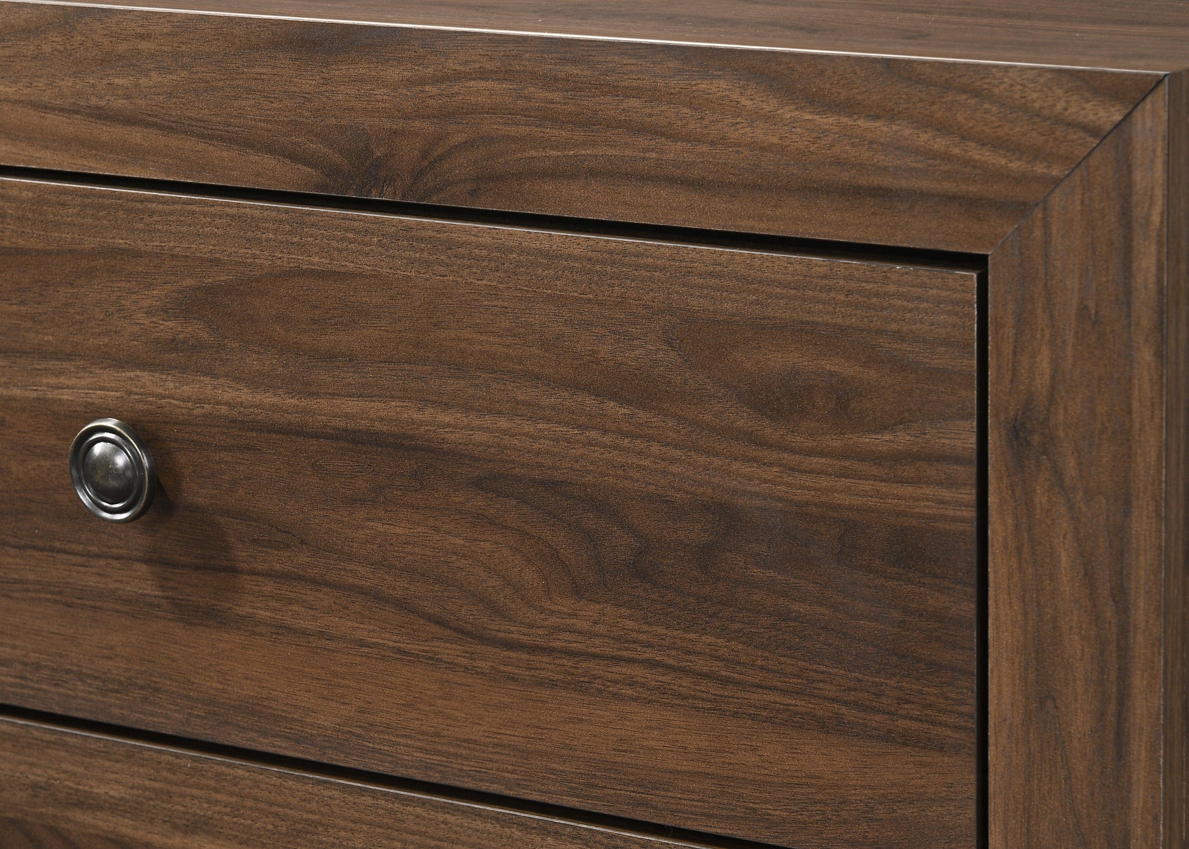 Millie Cherry Brown Twin Panel Bed front view