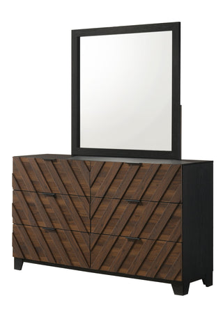 Zane Brown Dresser and Mirror from Decor Furniture